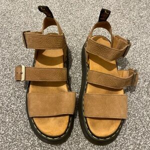 Dr. Martens Brown Leather Slippers